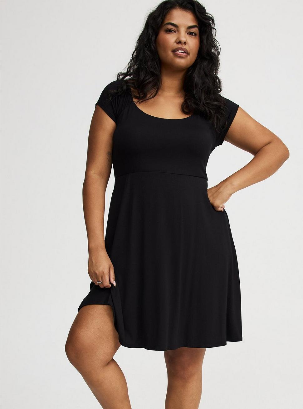 Mini Surplice Back Cut-Out Dress Product Image