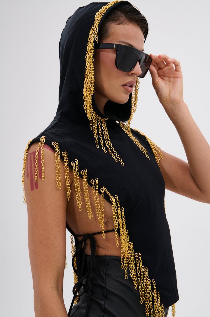 HOW DEEP IS YOUR LOVE HOODED TOP Product Image