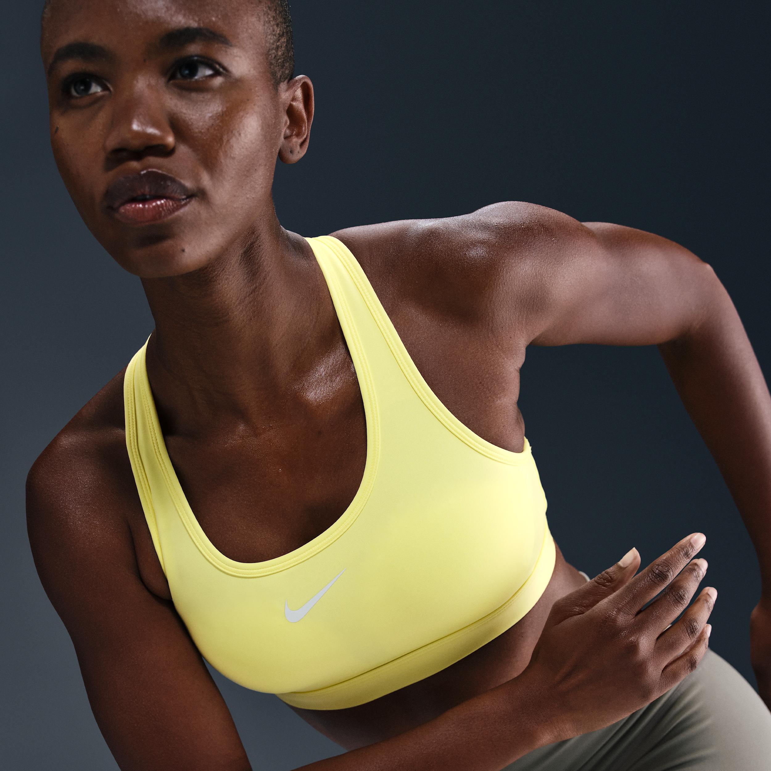 Nike Womens Swoosh Medium Support Padded Sports Bra | DX6821-712 Product Image