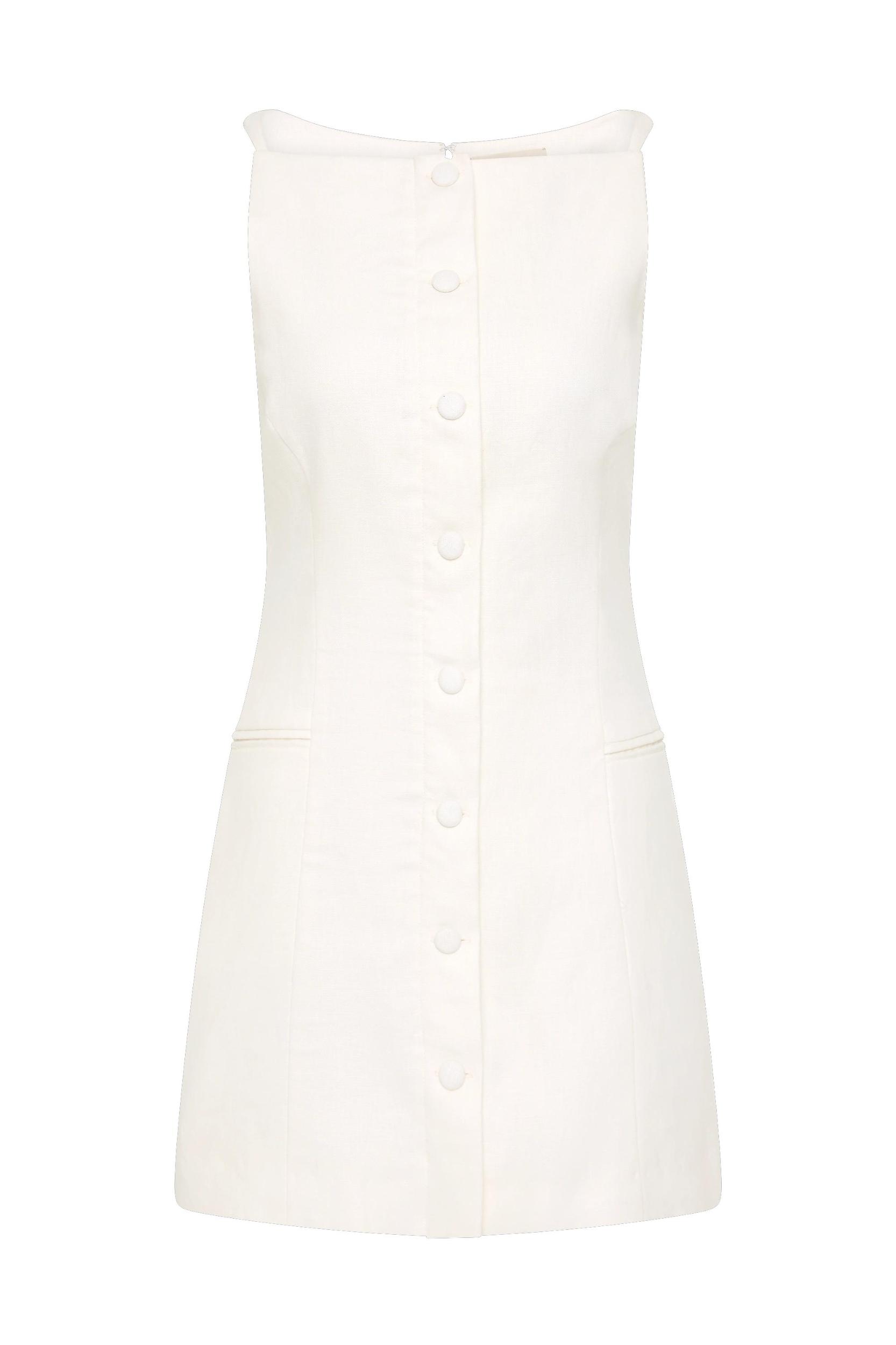 Ambra Mini Dress White - Final Sale Product Image