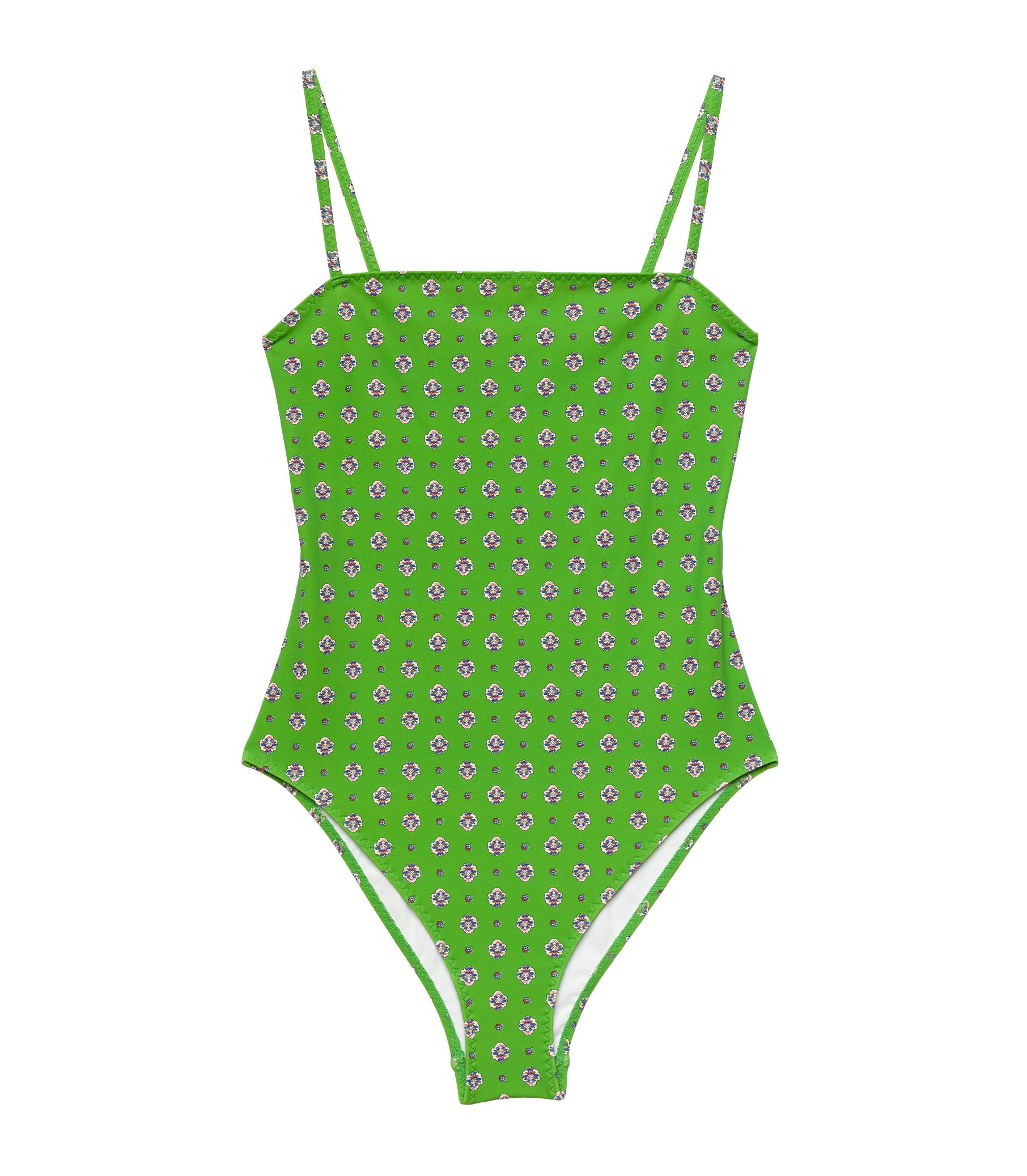 MARBELLA MAILLOT -- VERT CADIZ FOULARD Product Image