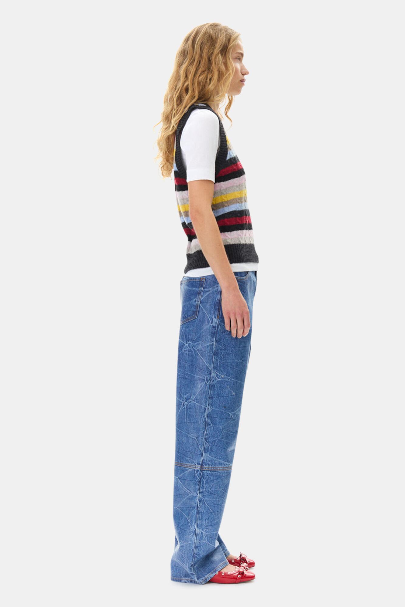 Multicolor Stripe Vest Product Image