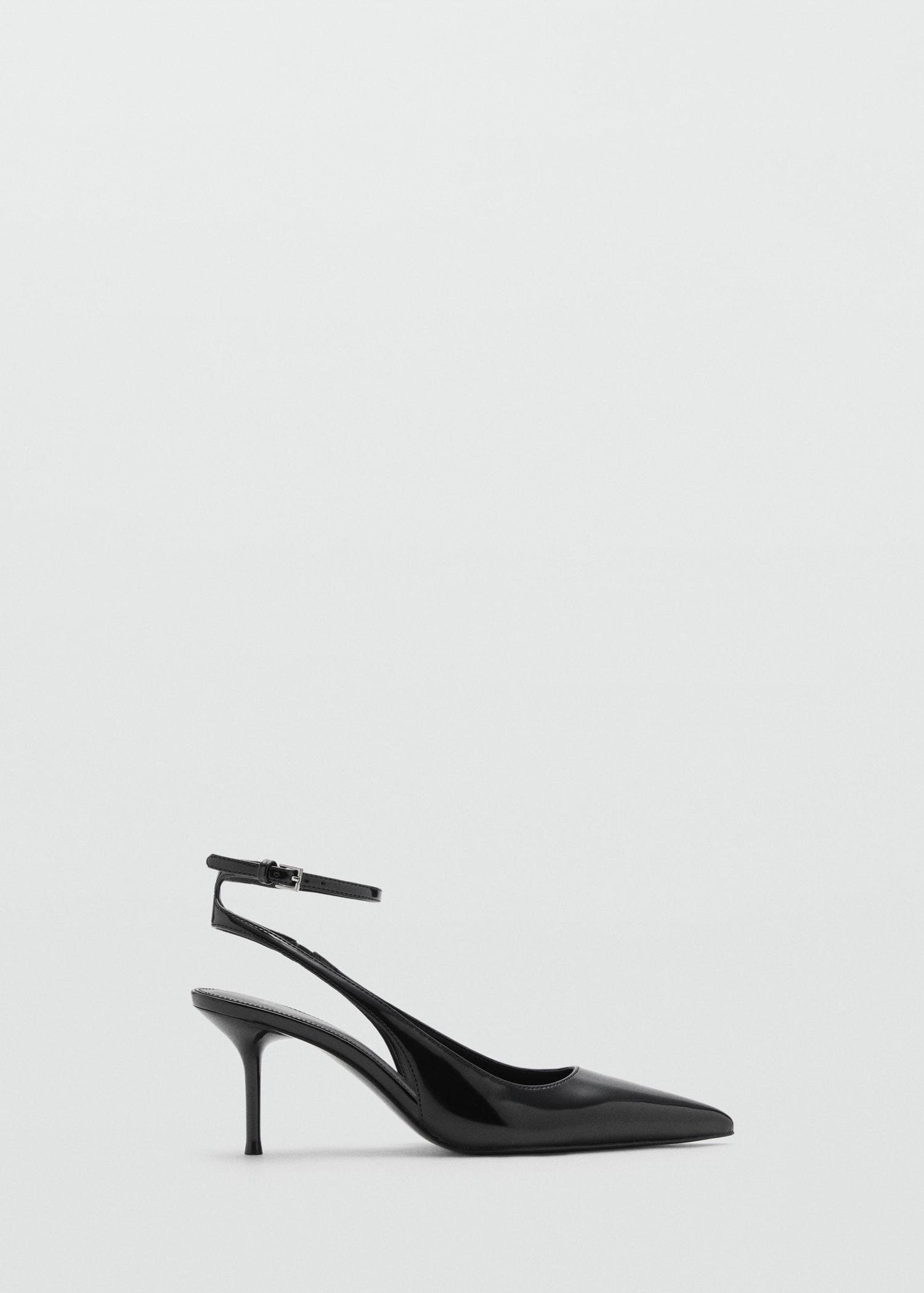 Patent leather-effect heeled shoes - Women | MANGO USA Product Image