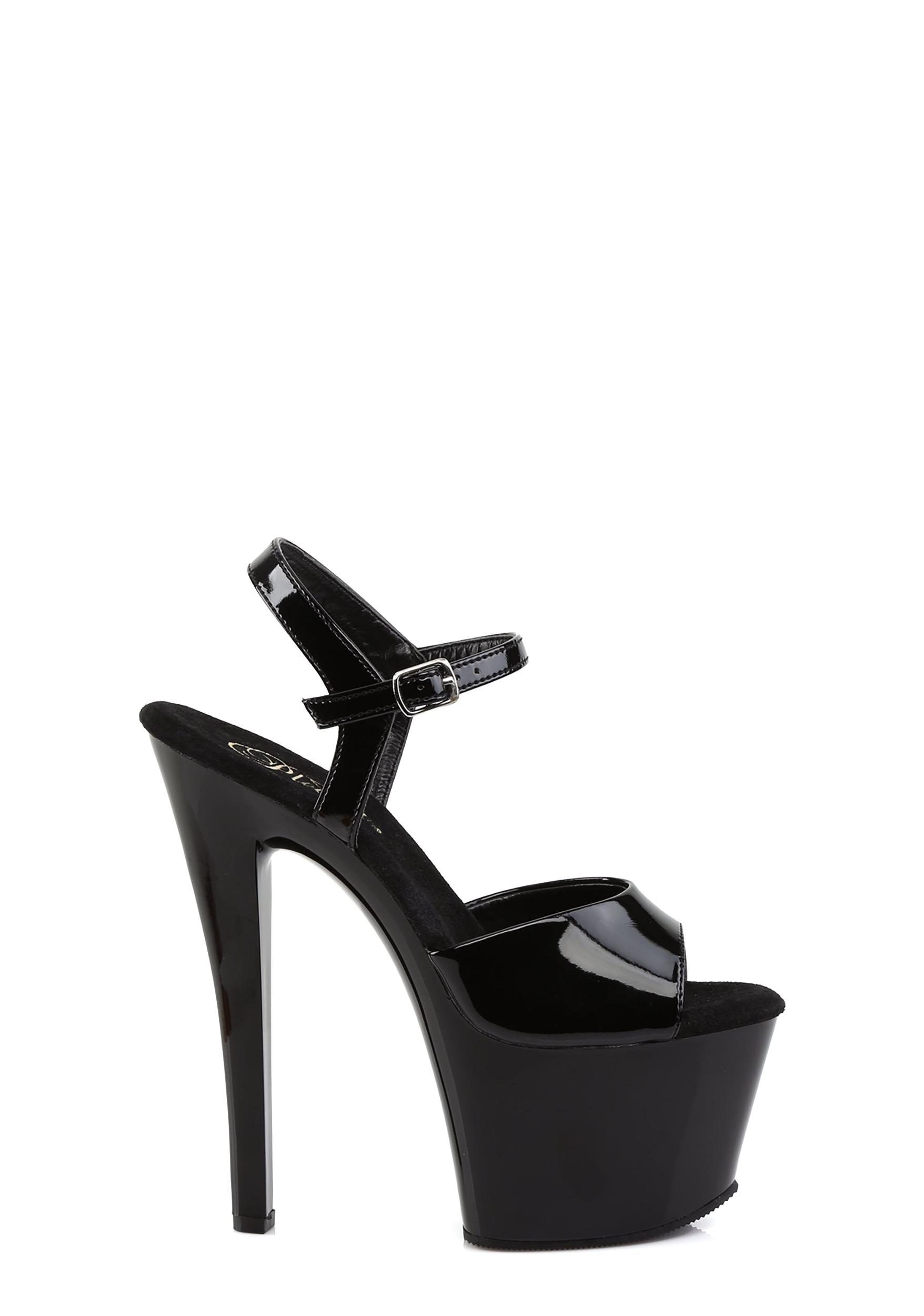 Pleaser Facing Facts Patent Platform Heels Product Image