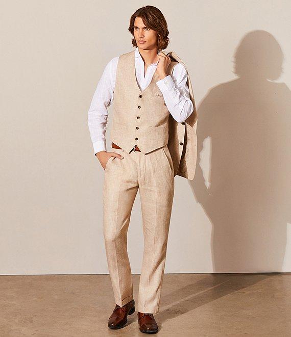 Murano Baird McNutt Suit Separate Linen Vest Product Image