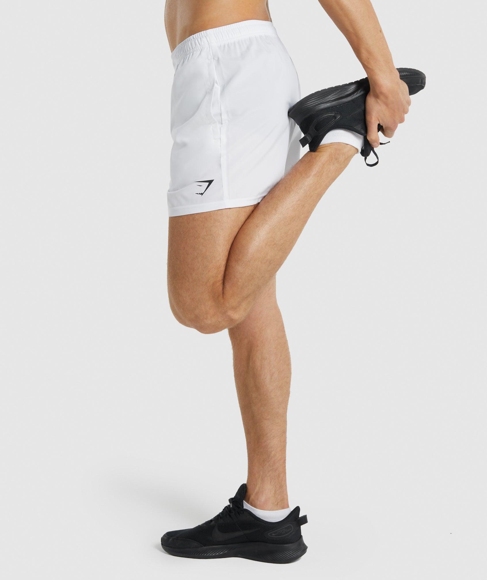 Gymshark Arrival 5" Shorts - White Male Product Image
