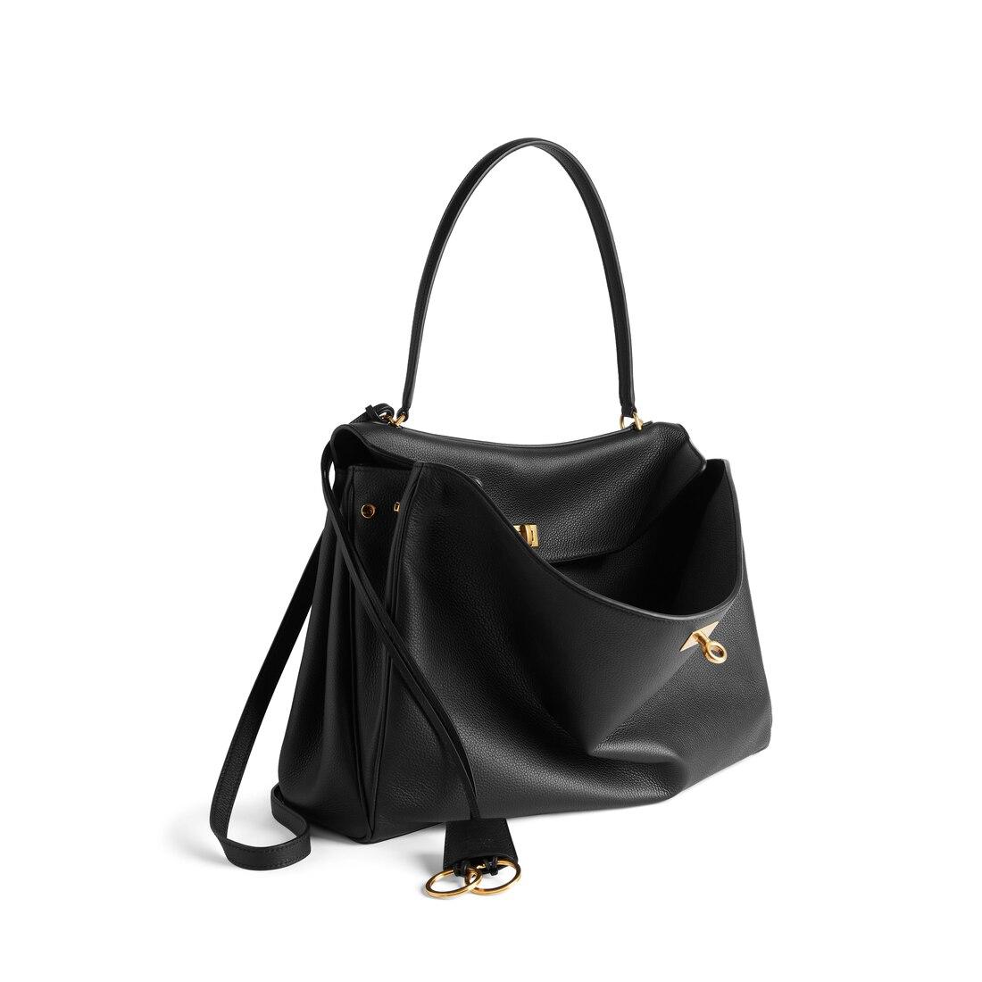 Rodeo Handbag Large Grained Calfskin in Black Product Image