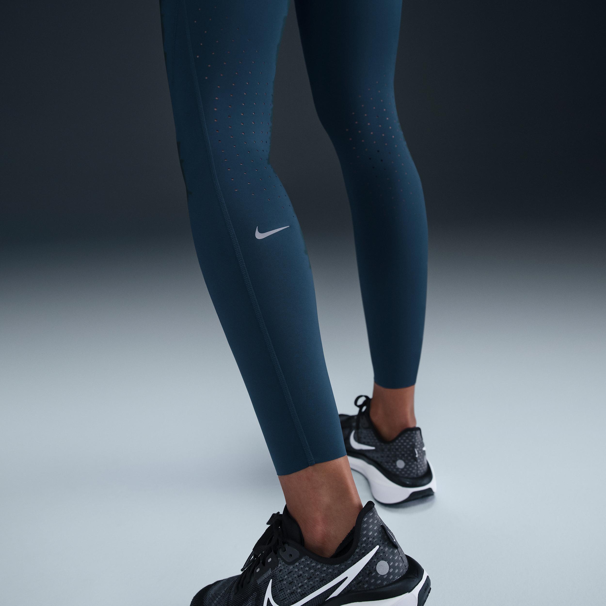 Nike Womens Swift High-Waisted 7/8 Running Leggings with Pockets | HJ2252-010 Product Image