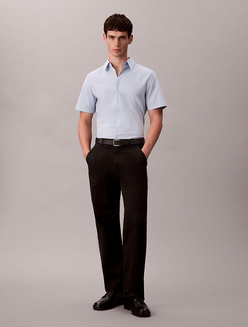 Cotton Stretch Slim Button-Down Shirt Product Image