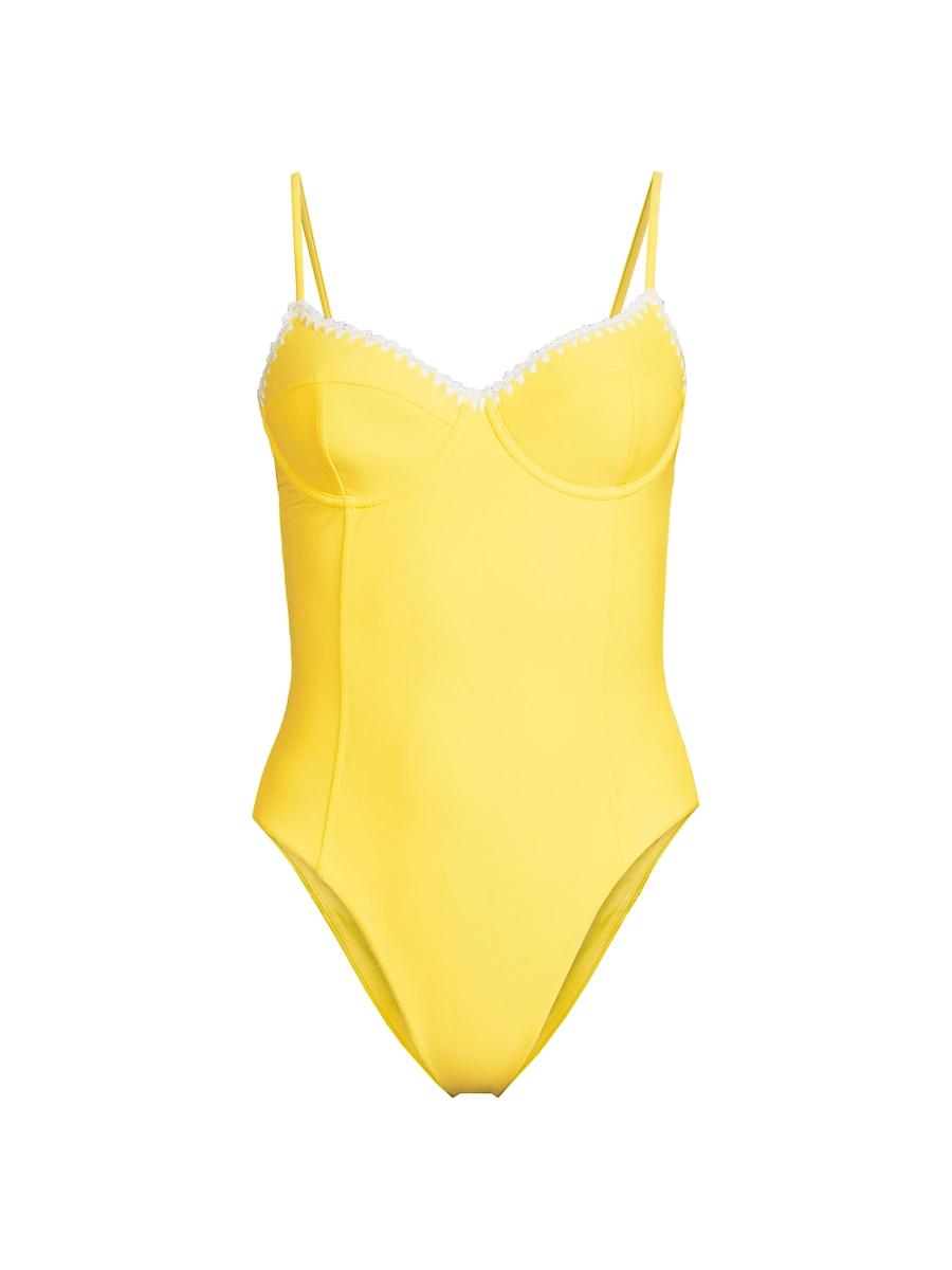 Womens Addisyn Whipstitch One-Piece Swimsuit Product Image