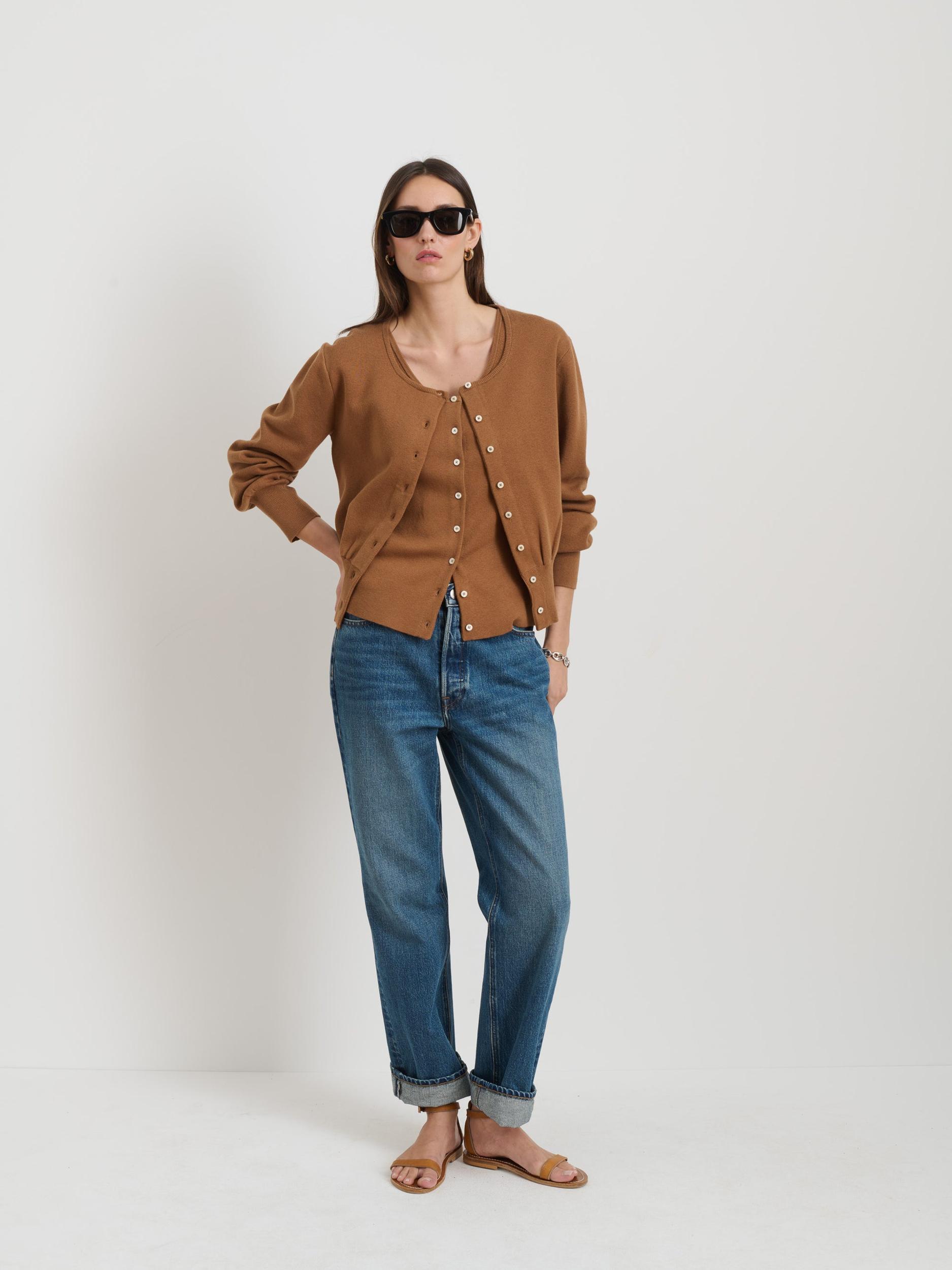 Louisa Cardigan In Cotton Cashmere Product Image