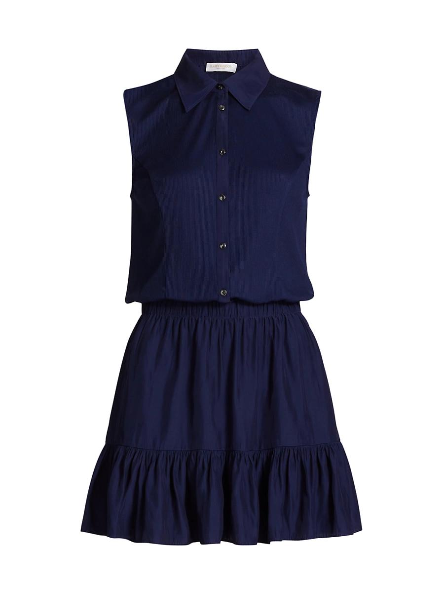Womens Odette Sleeveless Mini-Shirtdress Product Image