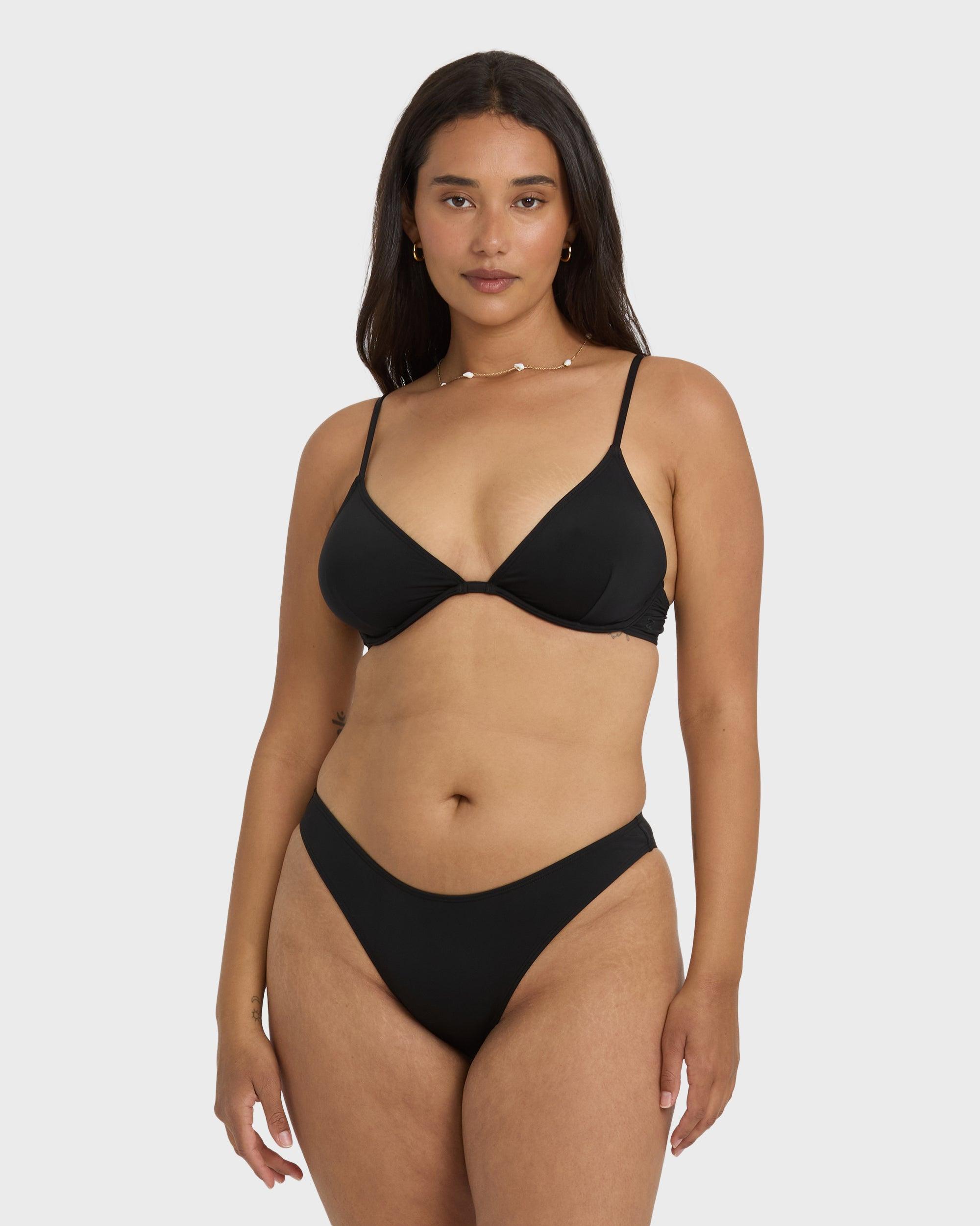 Sol Searcher Hike Bikini Bottom - Black Pebble Female Product Image