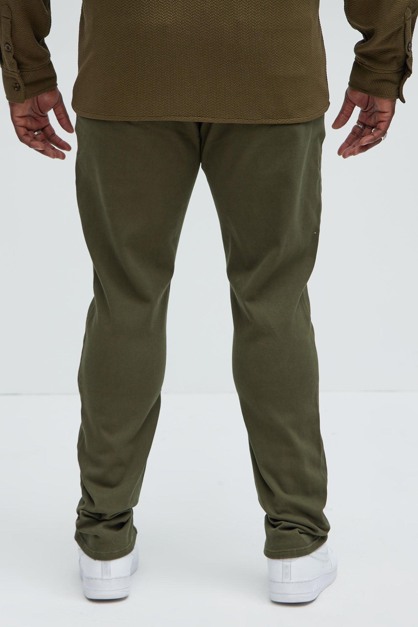 Cornell Stacked Skinny Jeans - Olive Product Image