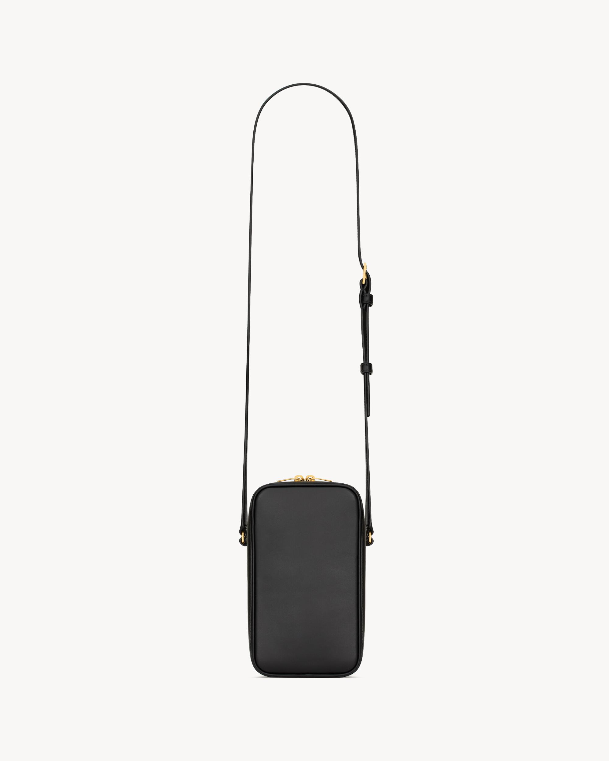 SAINT LAURENT PARIS nano case in smooth leather Product Image