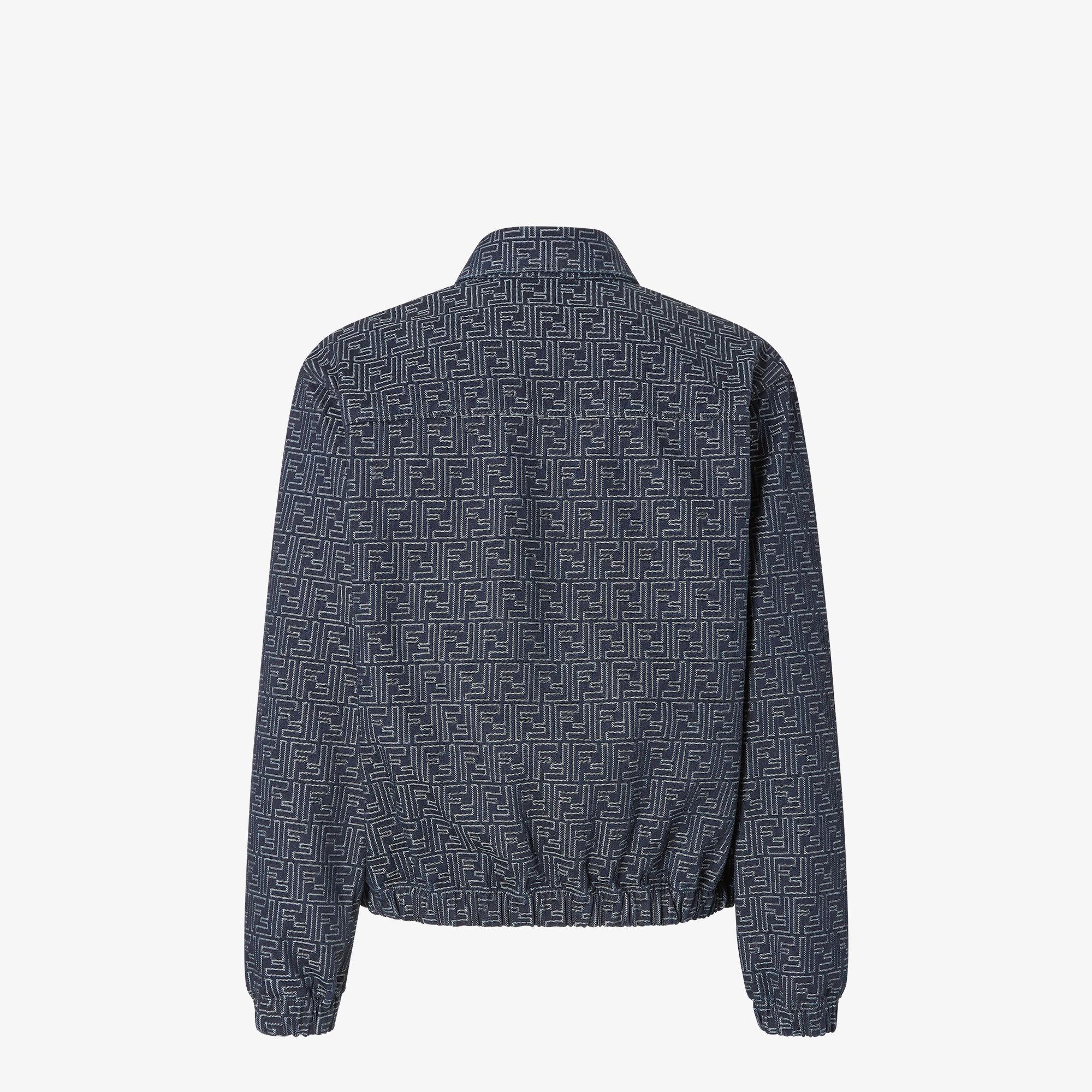 Jeans JacketBlue FF Jacquard denim jacket Product Image