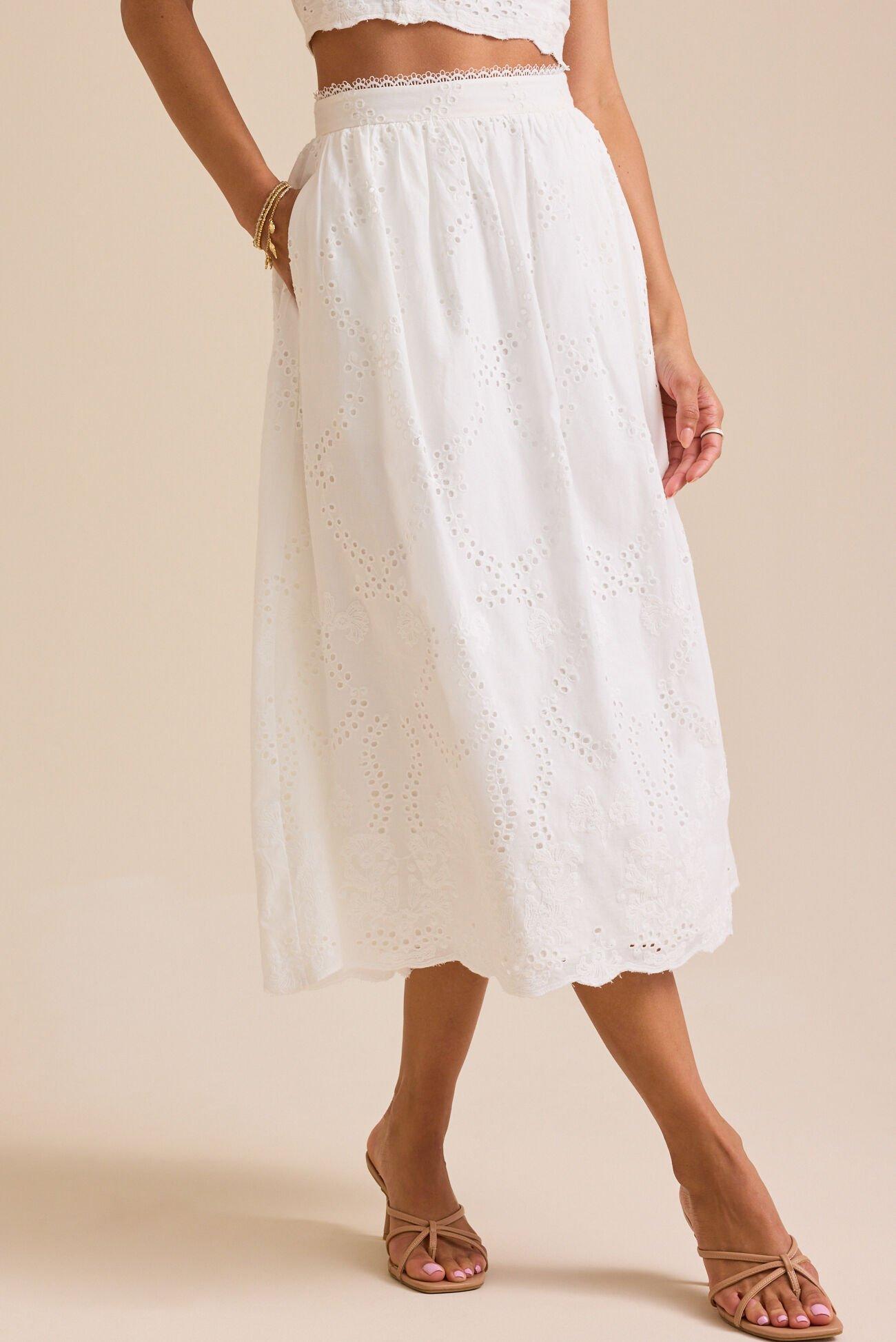 Delilah Eyelet Skirt Product Image