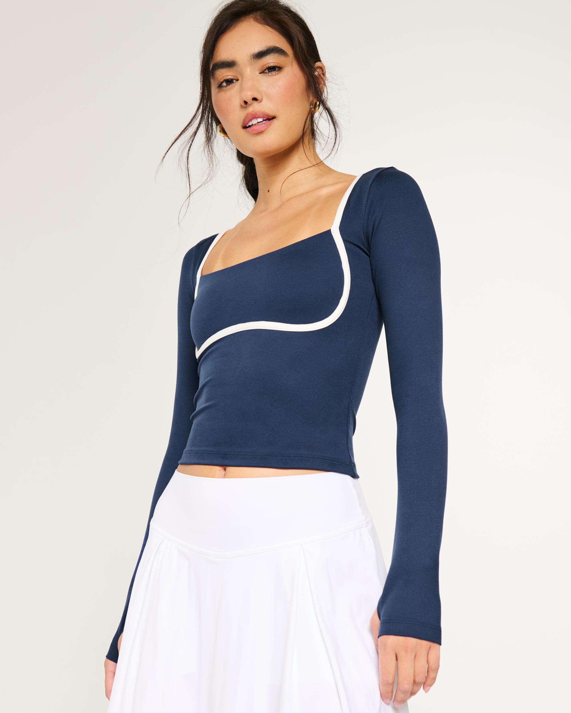 Gilly Hicks Active Recharge Under-Bust Long-Sleeve Top Product Image