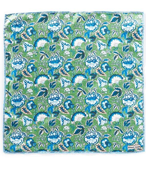 Edward Armah Floral Silk Pocket Square Product Image