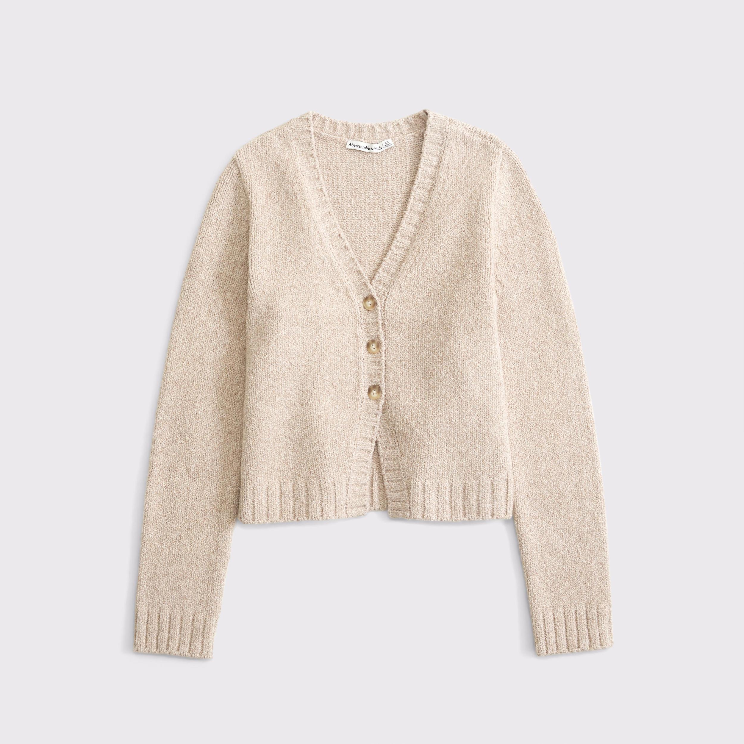 Textural Y-Neck Cardigan Product Image