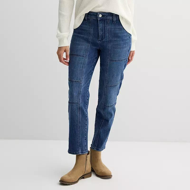 Women's Sonoma Goods For Life® Slim Fit Utility Pants, Size: 6, Medium Dark Product Image