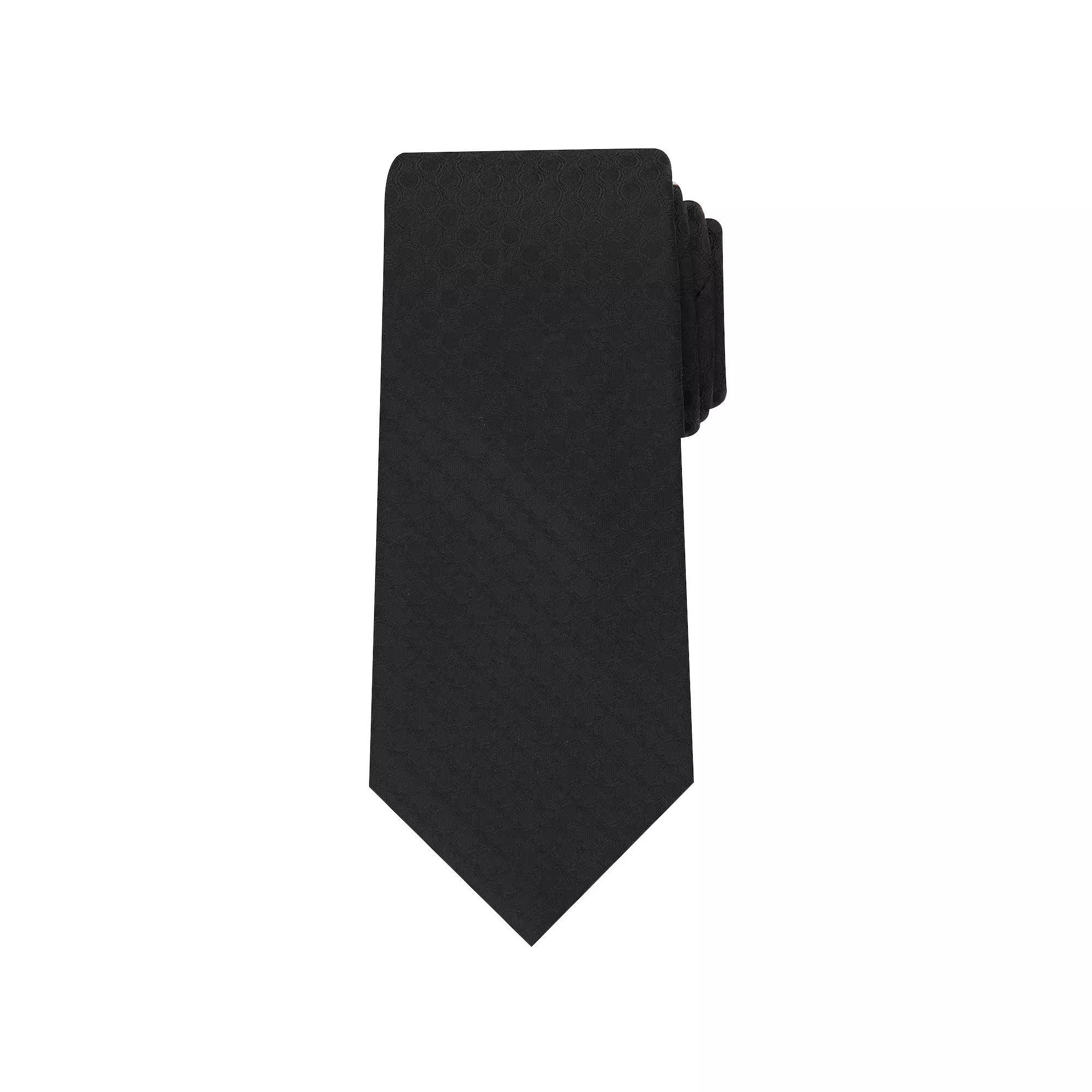 Men's Bespoke Solid Tie, Black Conway Product Image