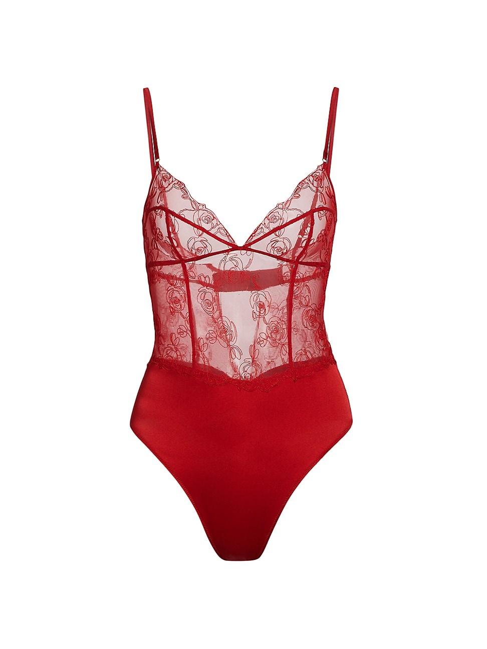 Womens La Rose Lace Bodysuit Product Image