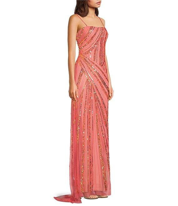 Jump Beaded Strapless Gown With Train Product Image