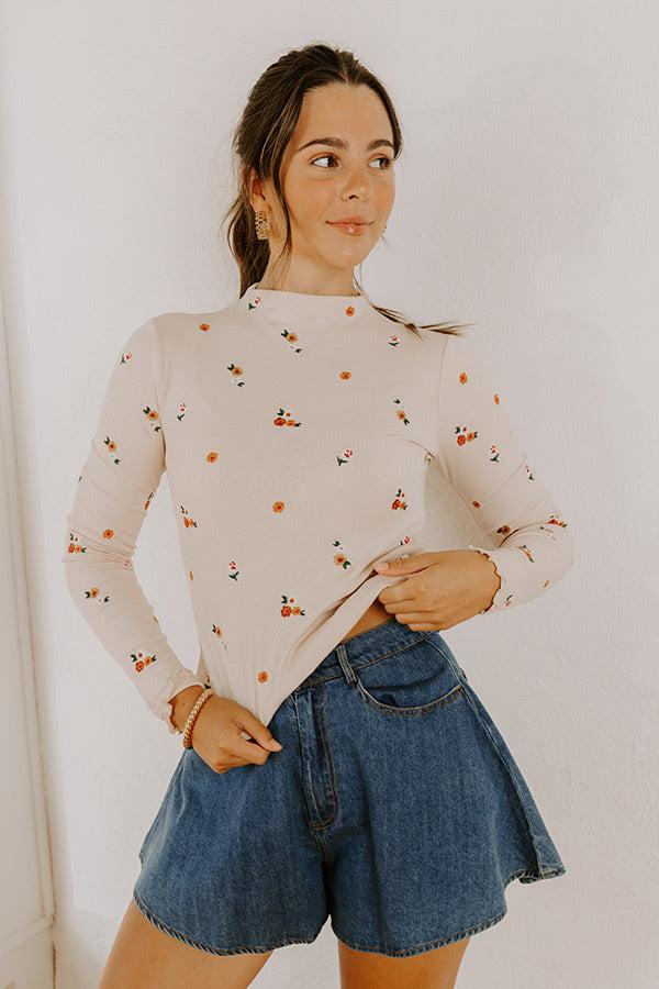 Meadow Melody Embroidered Top Product Image