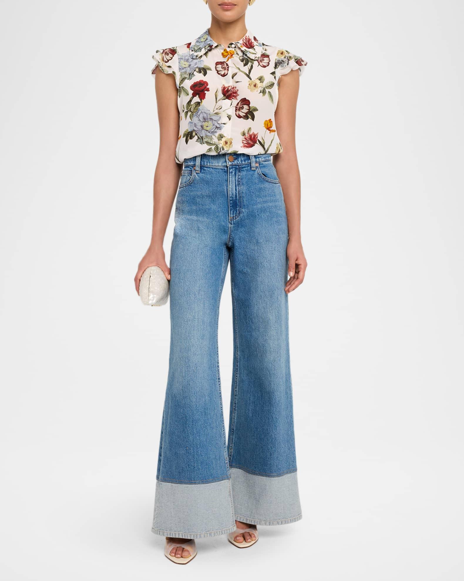 Martel Flutter-Sleeve Blouse Product Image