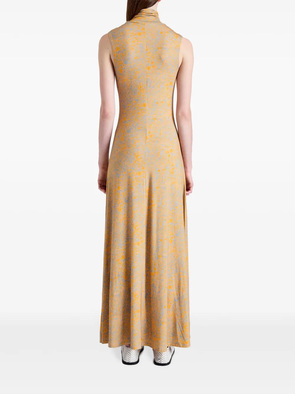 abstract-print high-neck dress Product Image