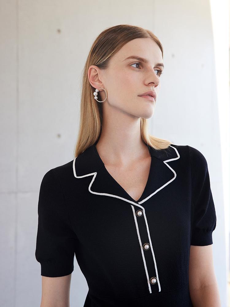 Tencel Mulberry Silk Gathered Waist Midi Dress Product Image