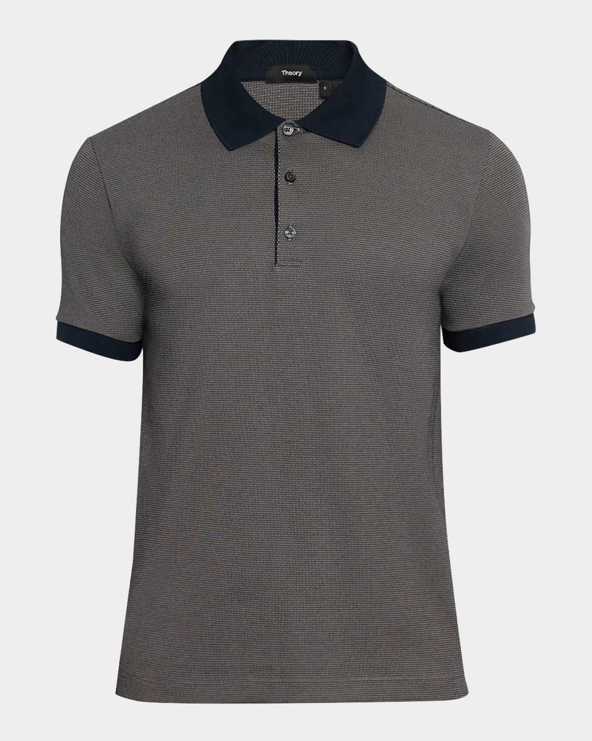 Men's Geometric Jacquard Polo Shirt Product Image