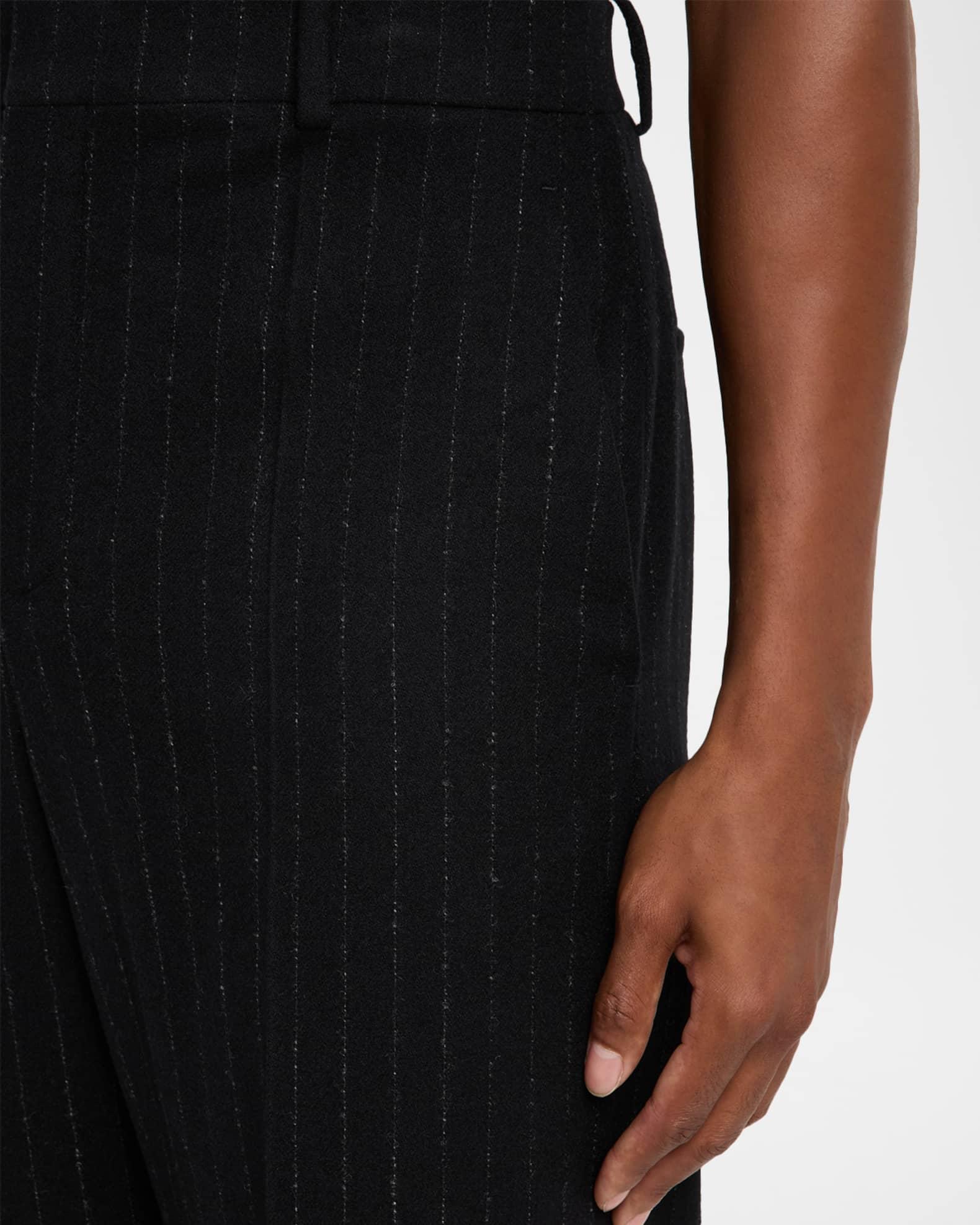 Men's Wool and Cashmere Straight-Leg Pinstripe Pants Product Image