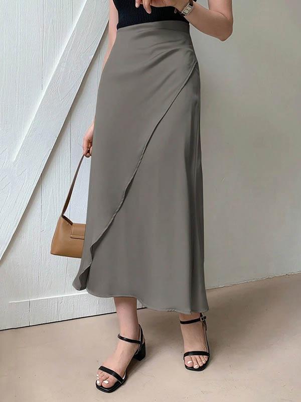 Bodycon Solid Color Skirts Bottoms Product Image