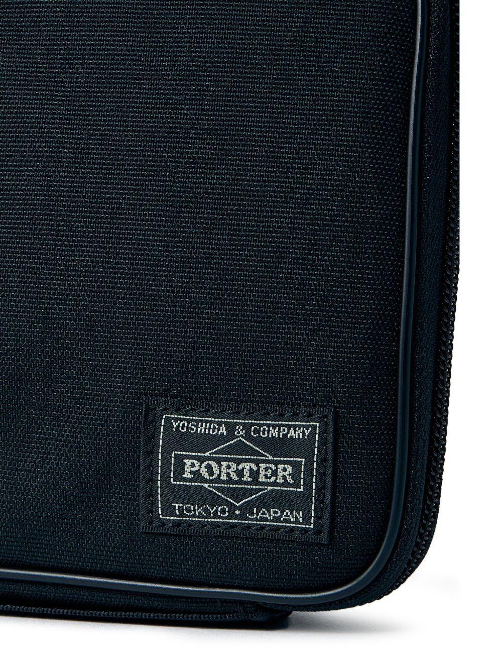 logo-patch zip-fastening travel bag Product Image