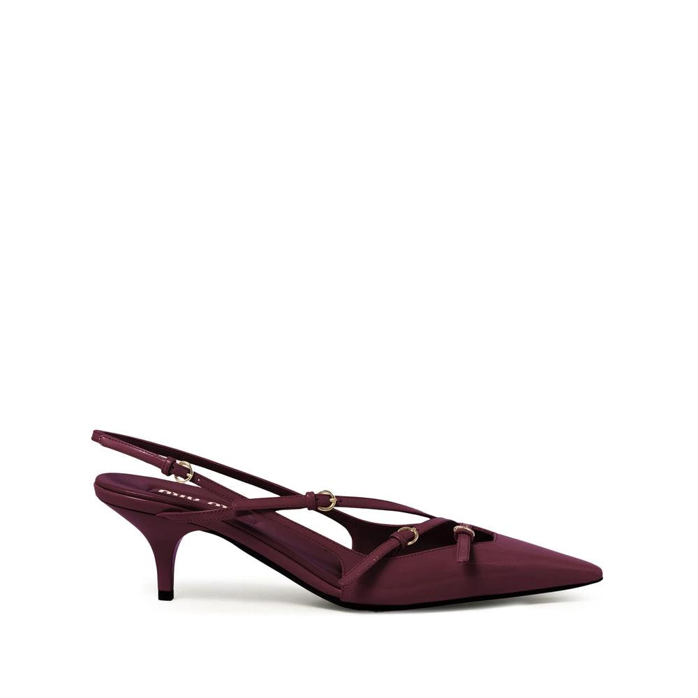 105mm buckle-detail slingblack pumps Product Image