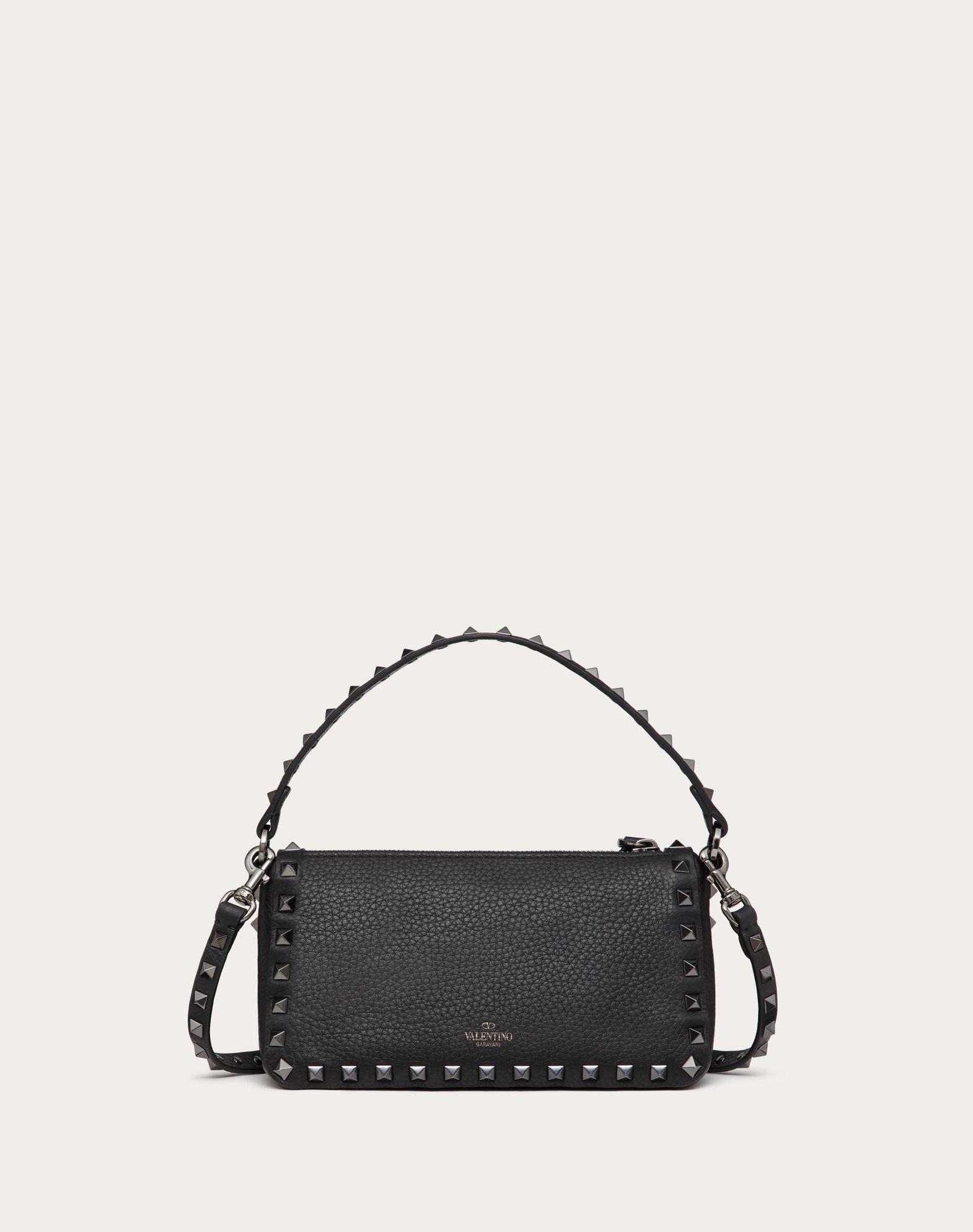 Small Rockstud Grainy Calfskin Crossbody Bag  Product Image