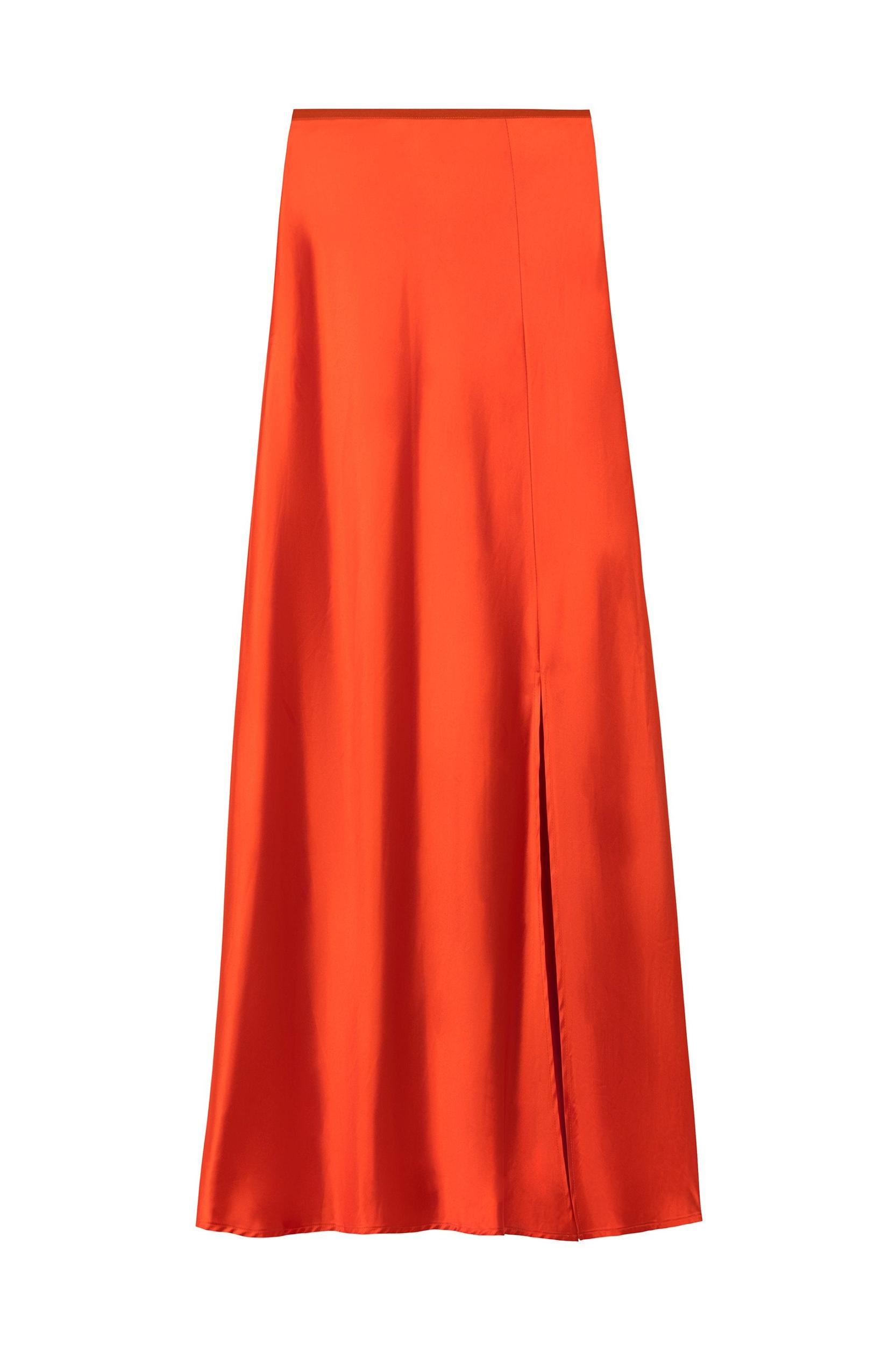 Slit Skirt - Construction Orange Product Image