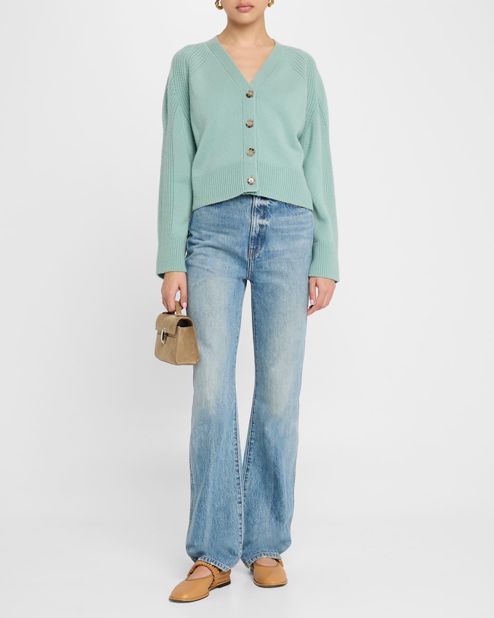 V-Neck Wool Cashmere Cardigan Product Image