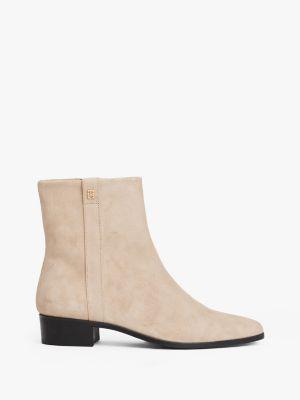 Suede Zip Ankle Boot Product Image