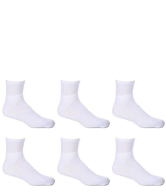 Gold Label Roundtree & Yorke Big & Tall Cushion 6-Pack Quarter Athletic Socks Product Image