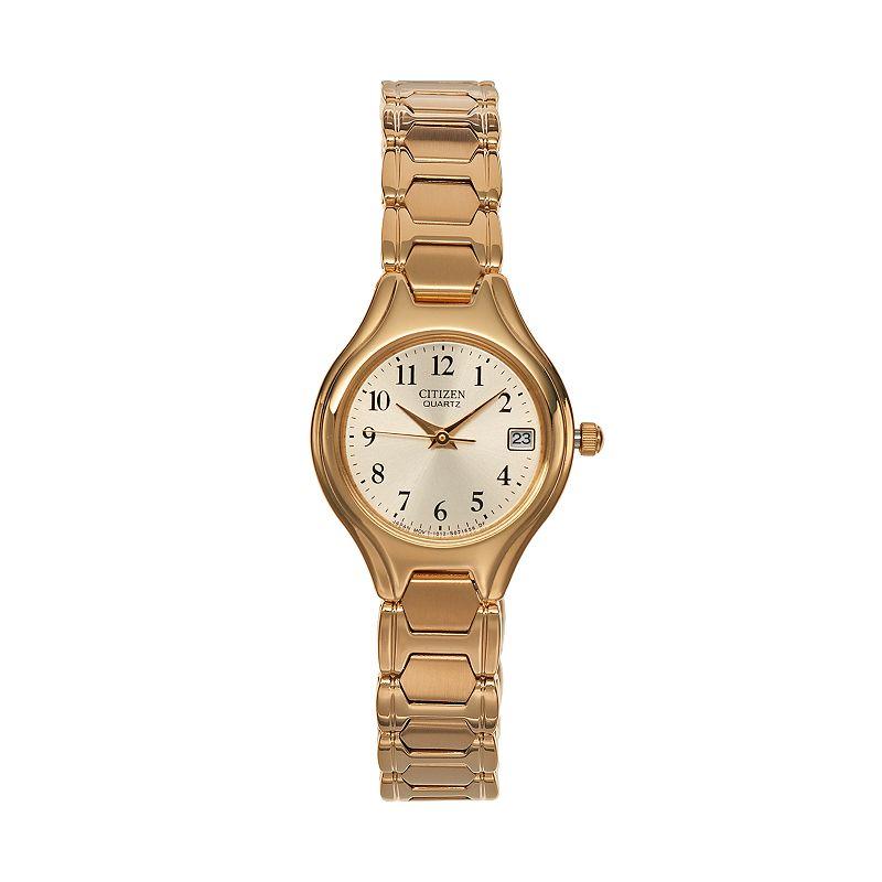 Citizen Womens Easy Reader Stainless Steel Watch, Gold Tone Product Image