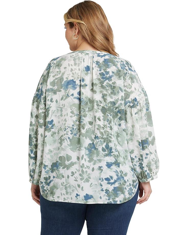 Women's NYDJ Plus Paulina Peasant Blouse Product Image