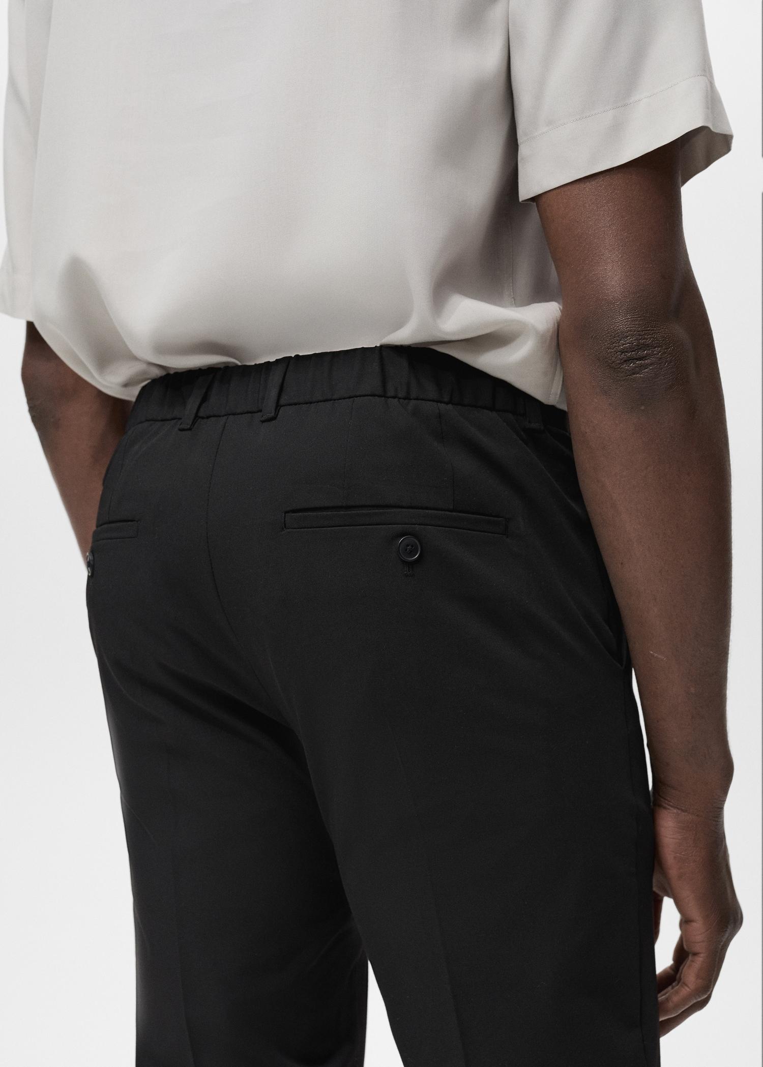 Bologna slim cropped comfort stretch pants - Men | MANGO USA Product Image