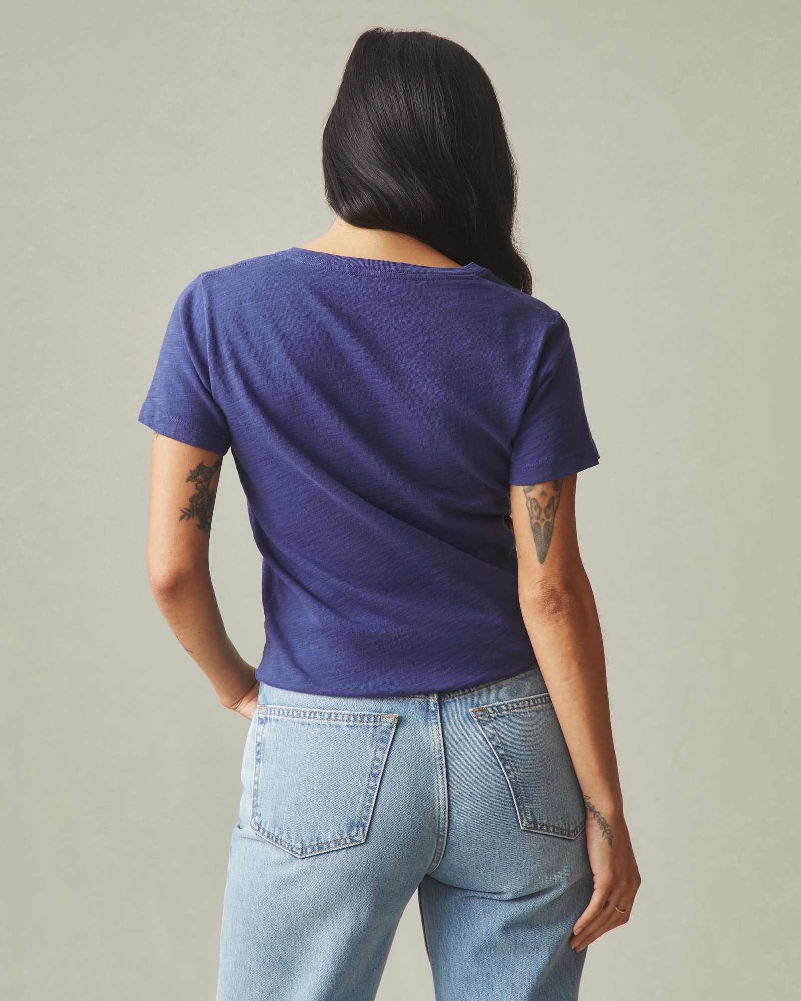 Women's Premium Slub V-Neck Tee - Blue Ribbon Product Image