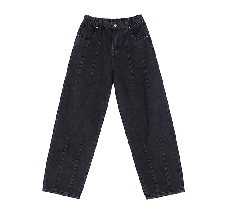 RT No. 11269 RECONSTRUCTED BAGGY STRAIGHT DENIM JEANS Product Image