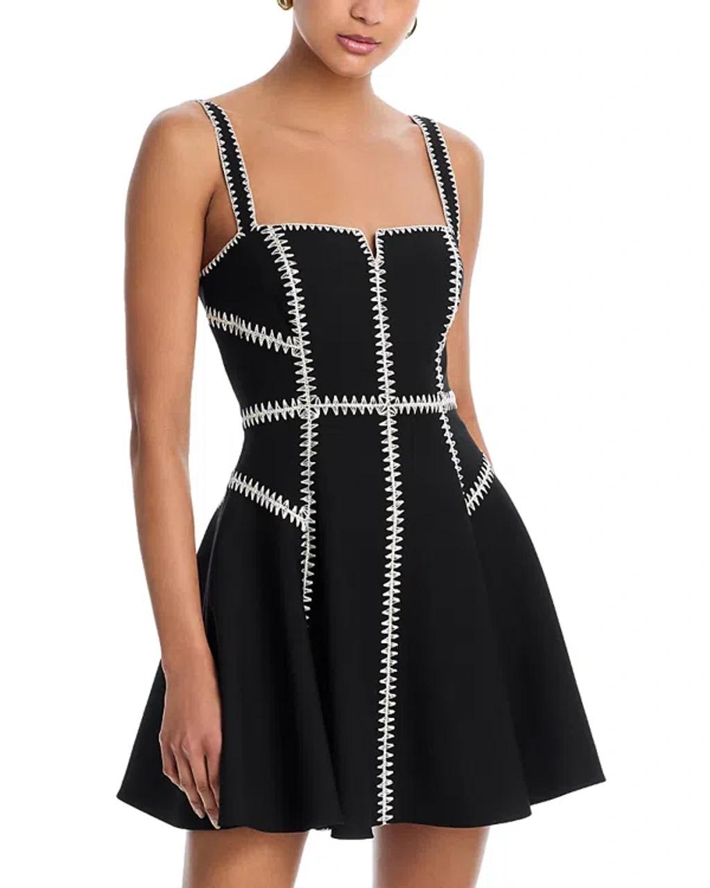 CINQ À SEPT Cinq A Sept Jelena Ribbon Embellished Dress In Multi Product Image