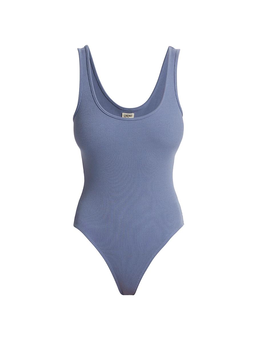 Womens Nica Scoopneck Rib-Knit Bodysuit Product Image