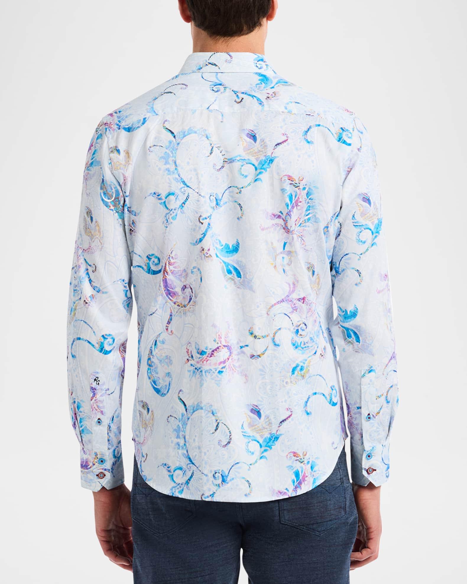 Men's Tilden Paisley Overlay Stretch Sport Shirt Product Image